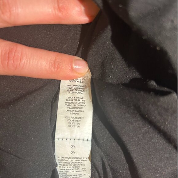 Lucky Brand Black Leather Jacket - Picture 6 of 6